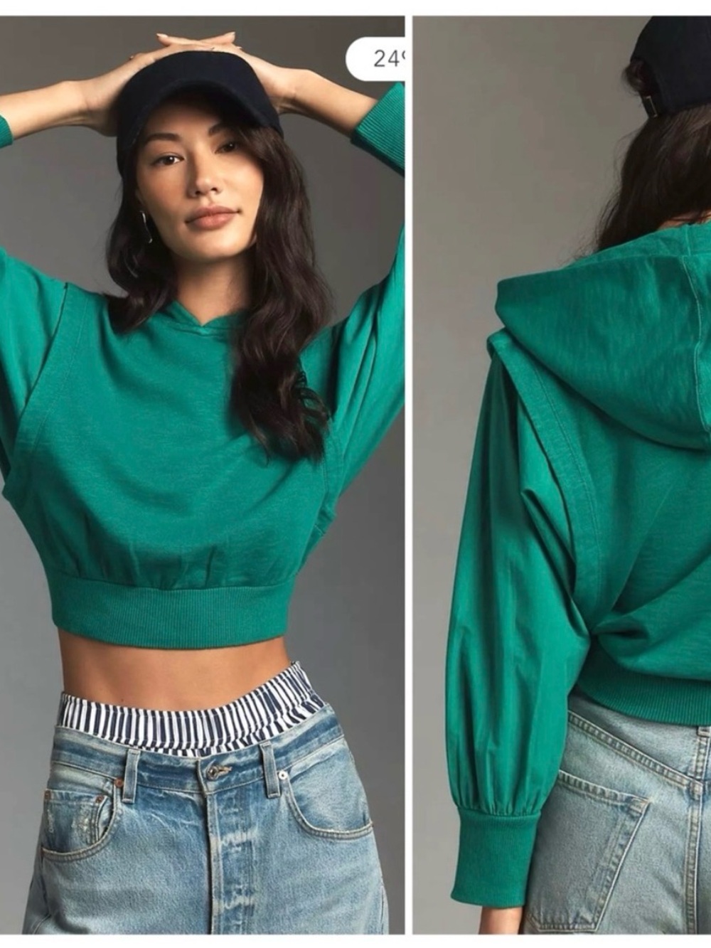 Anthropologie Pilcro Mixed Hoodie